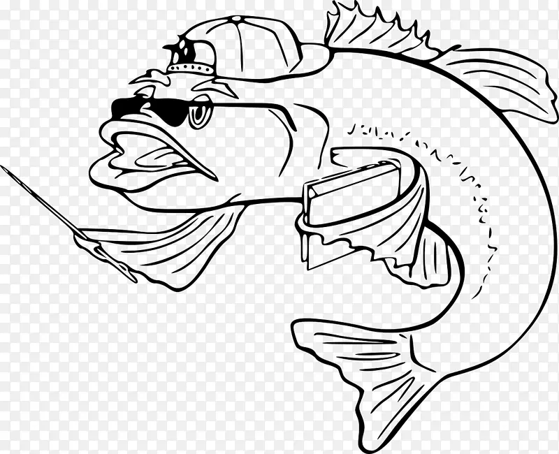 鱼指画夹艺术-鱼