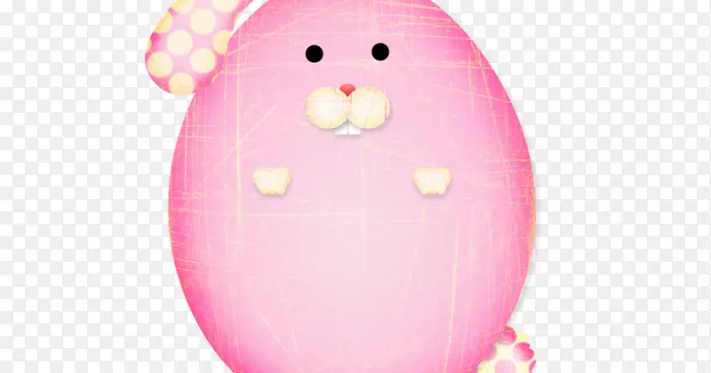 复活节彩蛋气球粉红色粉红兔