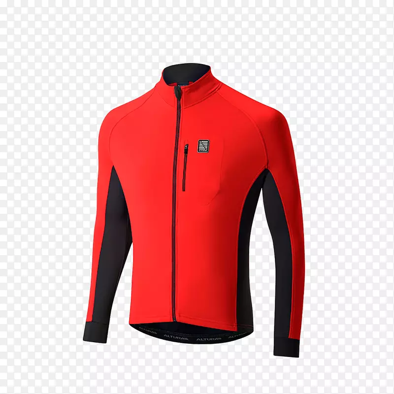 自行车运动衫袖-红夹克