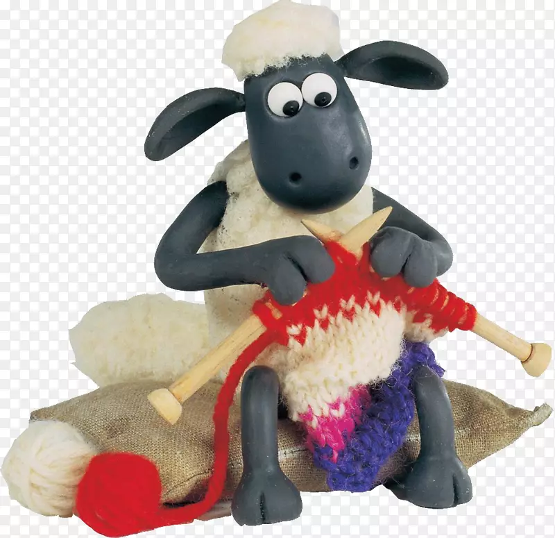 羊编织花纹钩针华莱士和格罗米特羊