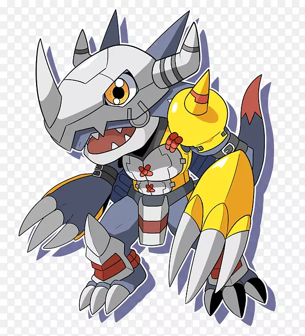 沃格利蒙迪吉蒙探险三。绘图-Digimon