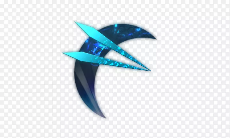 绿松石微软天蓝色海豚-里斯的标志