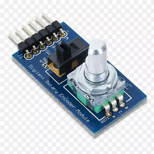 微控制器电子pmod接口12位数模转换器旋转按钮