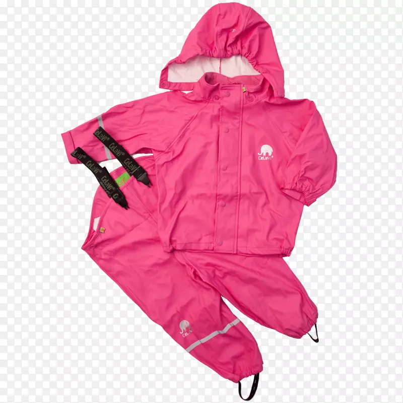 雨衣外套衣服-粉红色电子邮件