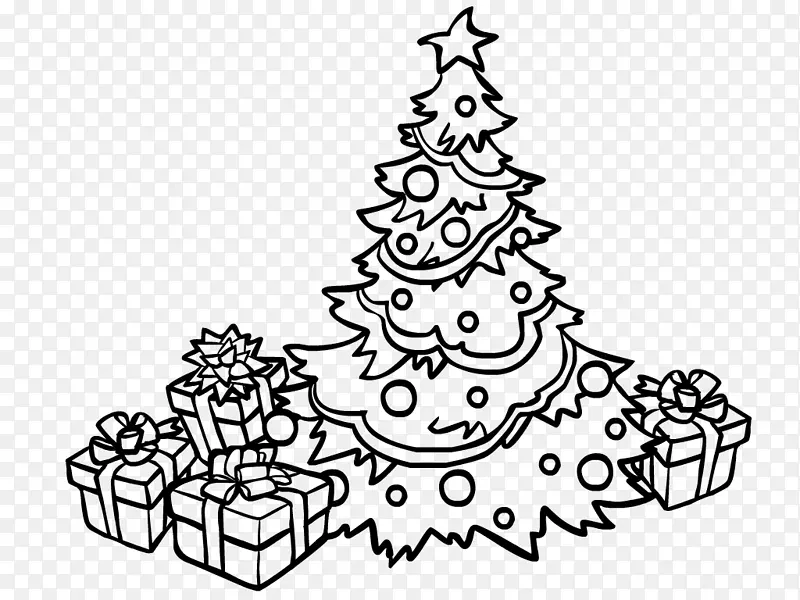 圣诞树云杉雪人圣诞装饰品-圣诞树
