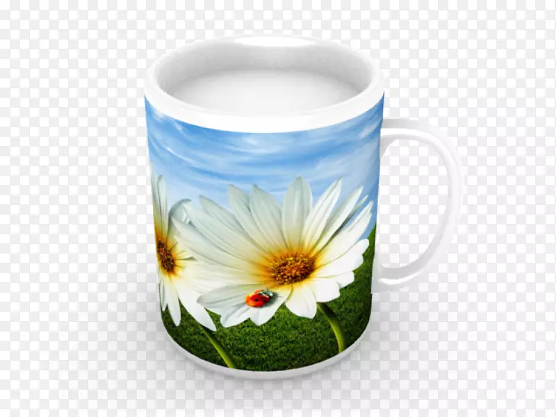 咖啡杯茶陶瓷花盆杯茶