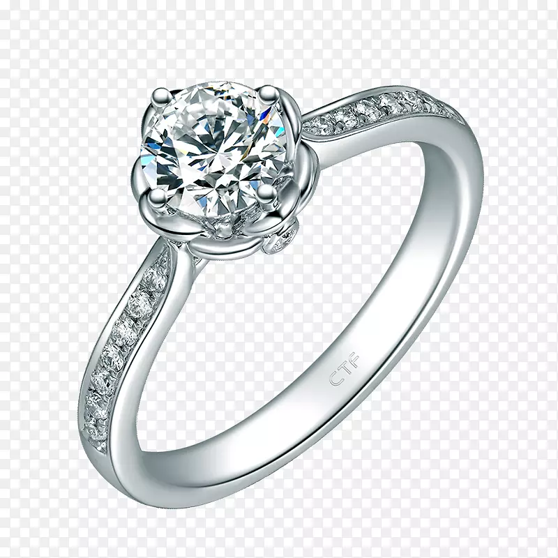 订婚戒指周大福珠宝钻石戒指