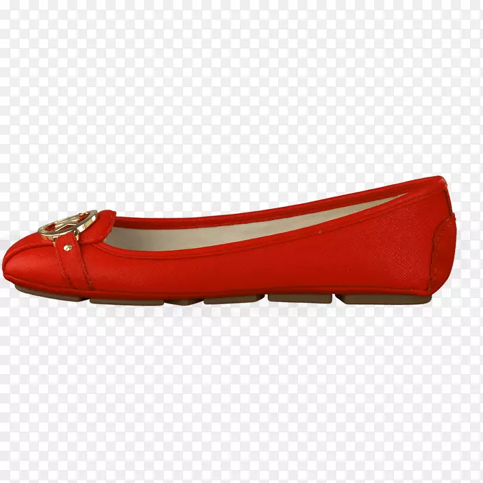 芭蕾平红色皮鞋-朱莉安娜玫瑰莫里耶罗