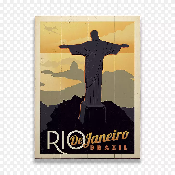 里约热内卢海报保存日期明信片巴西-里约热内卢