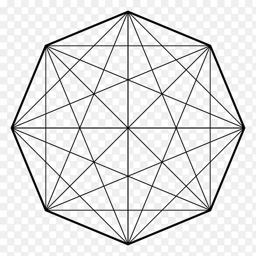 完全图块链顶点图论-几何素描