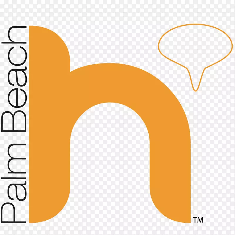 棕榈滩港口橙色标志品牌-棕榈滩