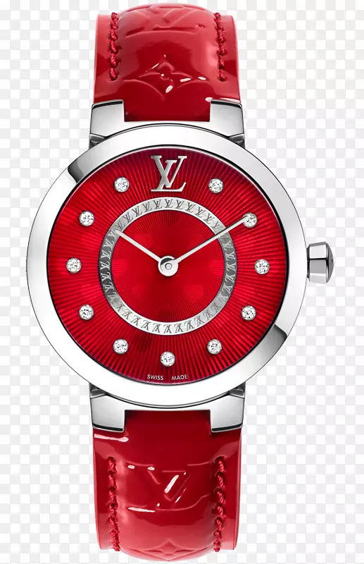 手表路易威登红色珠宝手镯-手表