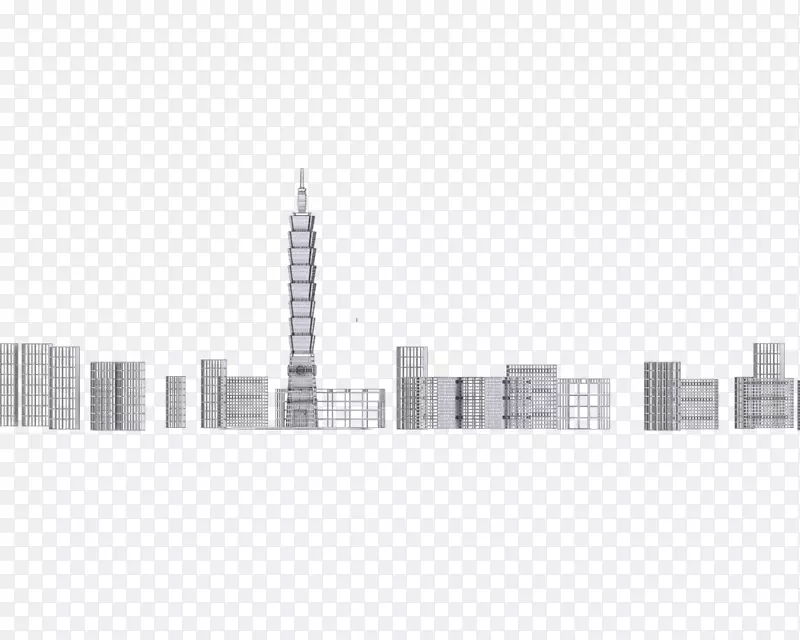 台北101摩天大楼天际线电脑图标-101