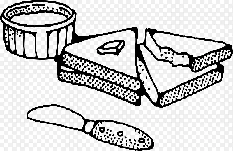 早餐松饼现成的食物和饮料现场插图香蕉面包剪辑艺术黄油面包