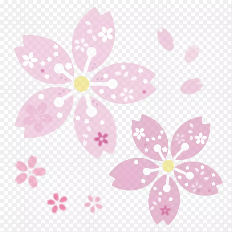 樱花剪影书插图蕾-sakura png