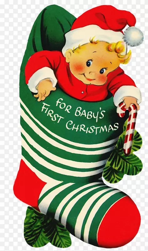 圣诞装饰品圣诞老人婴儿剪贴画-圣诞老人