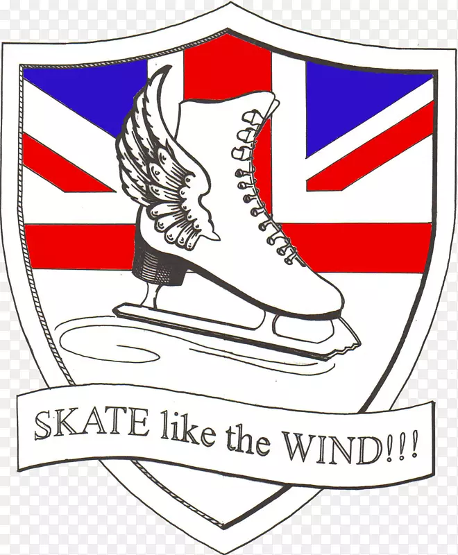 滑冰喜欢风，滑冰，鞋夹，艺术-骑像风的日子。