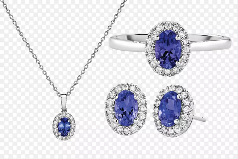 蓝宝石耳环钽锌矿金刚石蓝宝石