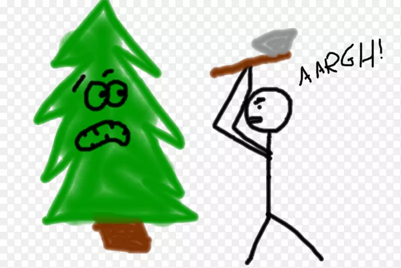 圣诞树绿色剪贴画-圣诞树