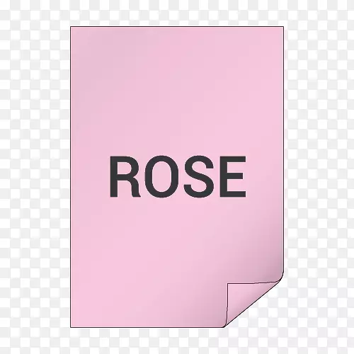 玫瑰色矩形品牌字体-玫瑰字段