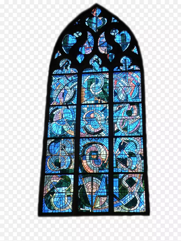彩色玻璃钴蓝材料教堂玻璃绘画