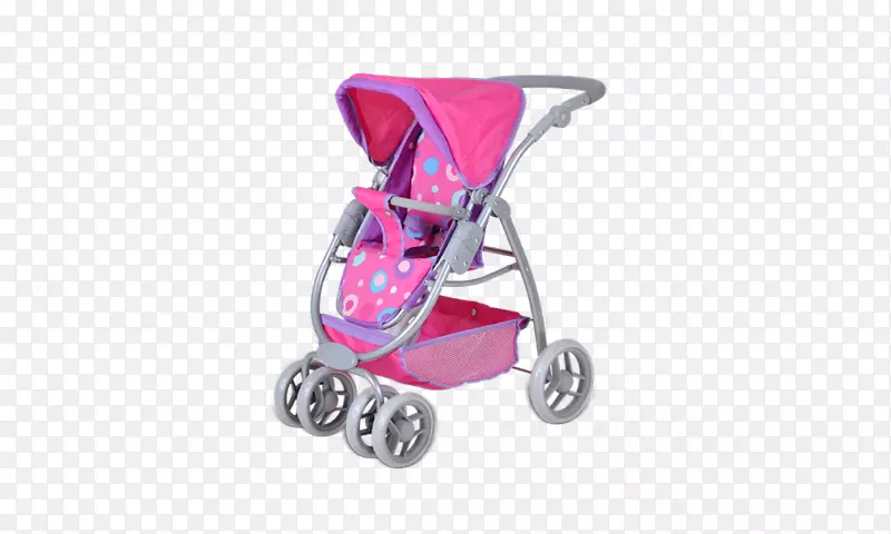 婴儿运输娃娃婴儿车玩具西亚“窝”-粉红色飞溅