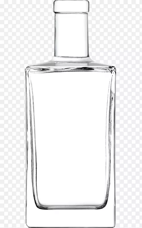 玻璃瓶杜松子酒-玻璃板