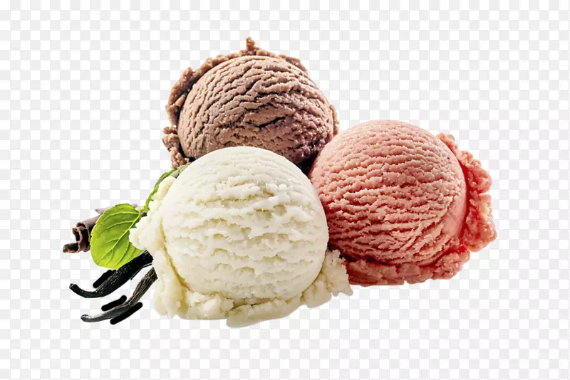 冰淇淋锥，圣代香草-冰PNG