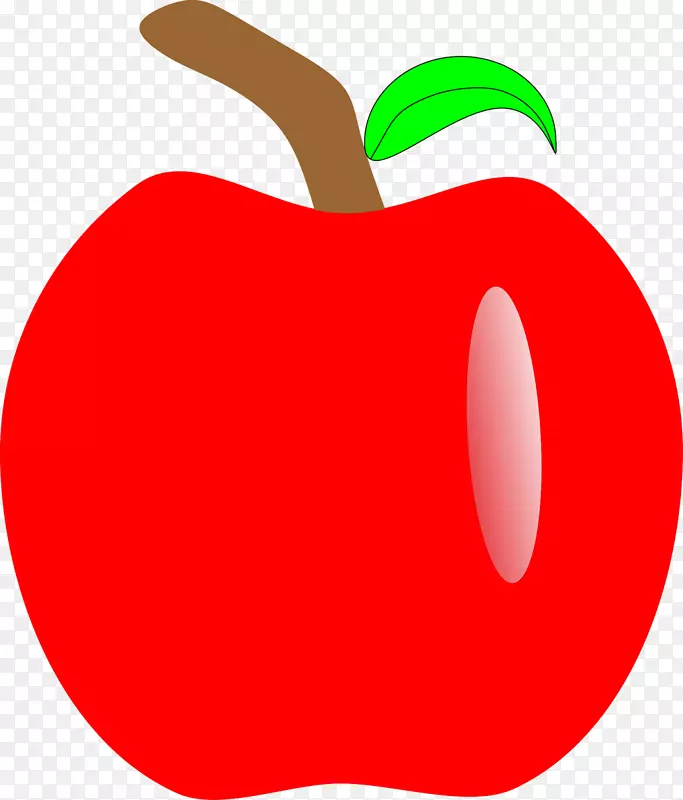 苹果白雪公主七个小矮人剪贴画-苹果