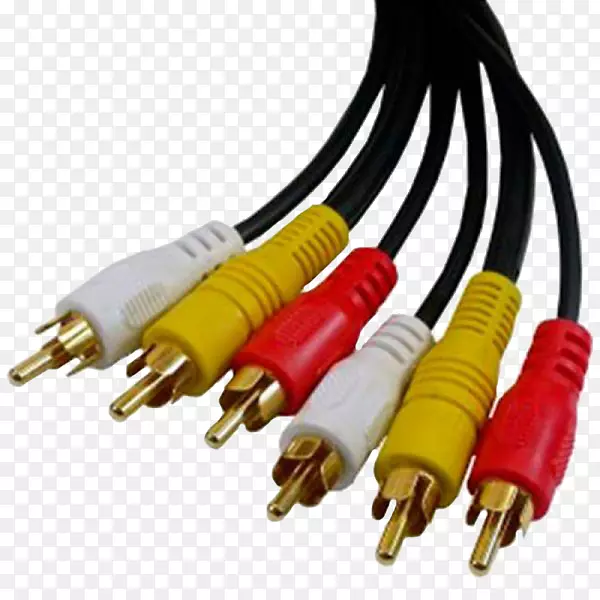 电缆rca连接器同轴音频组件视频立体声同轴电缆