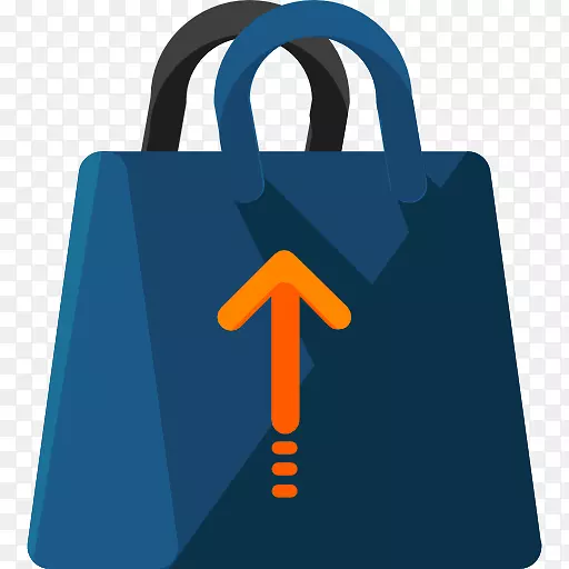 购物袋和手推车-商业电脑图标-袋子