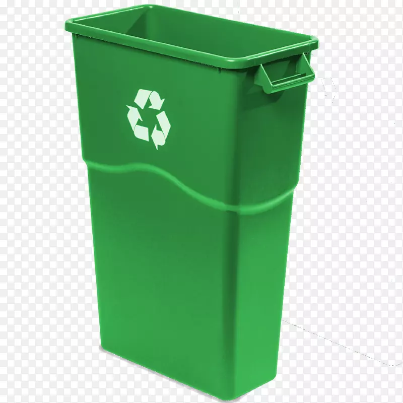 垃圾桶和废纸篮，纸篓，纸箱，纸篓。回收站绿色垃圾桶