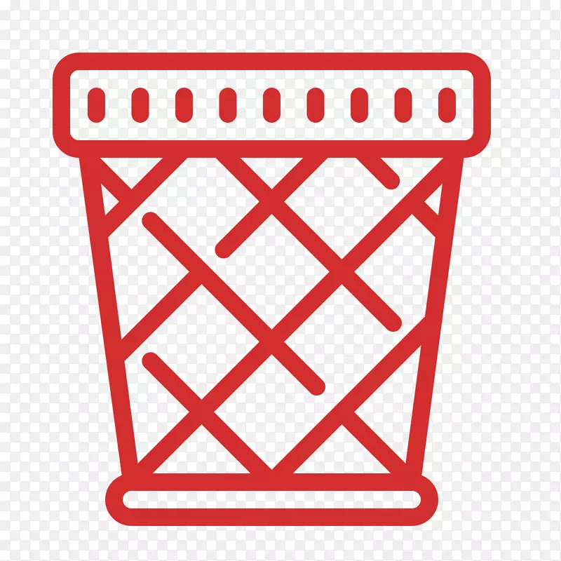 垃圾桶和废纸篮回收箱-空盘子图标