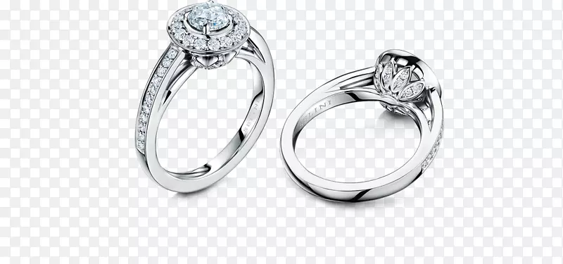 结婚戒指银白金戒指