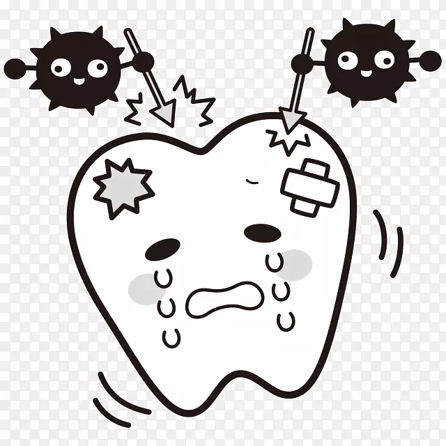 蛀牙变形链球菌牙医歯科-牙齿