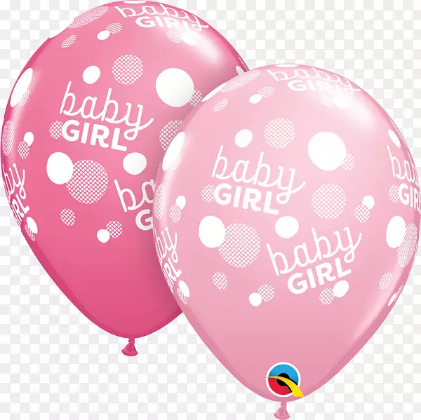玩具气球粉红色婴儿淋浴生日-气球