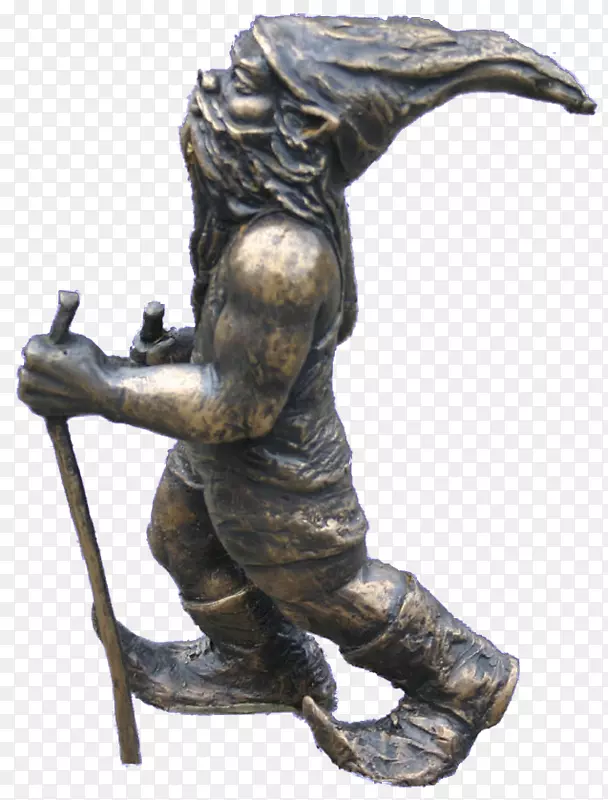 ław的矮人青铜雕塑-矮人