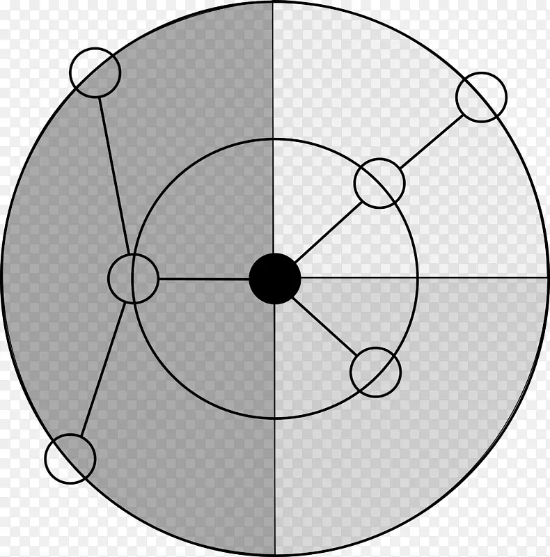 圆点画极坐标系统剪贴画圆