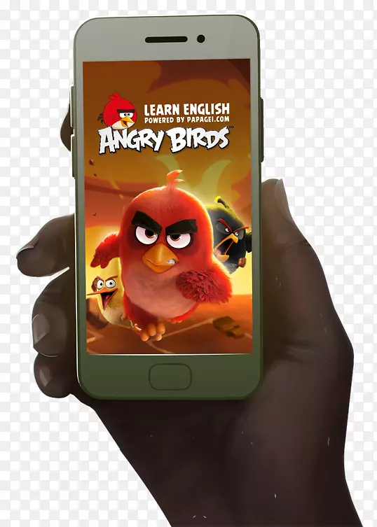 智能手机现在学习英语词汇愤怒的小鸟-智能手机