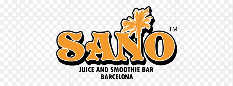 冰沙&更多果汁标志萨诺巴塞罗那的血块-果汁吧