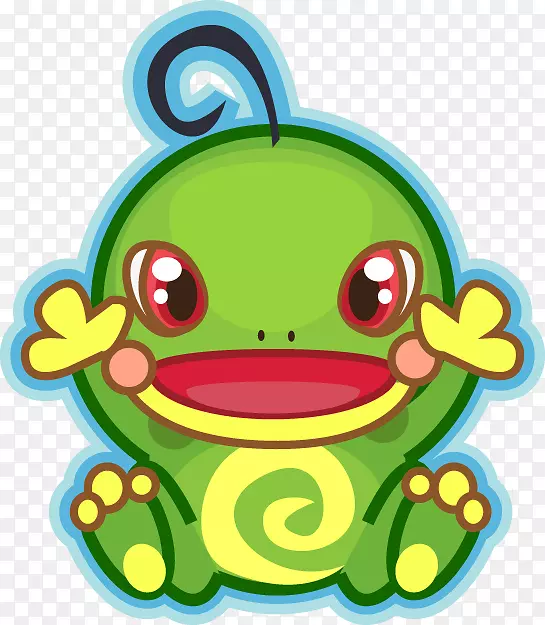 树蛙真蛙绿色剪贴画-青蛙