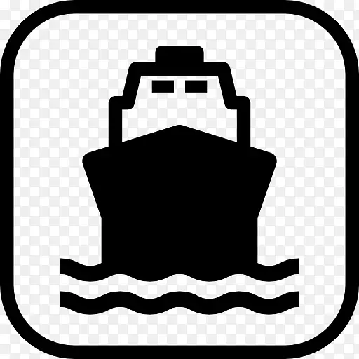 船舶运输船汽车渡轮-船图标