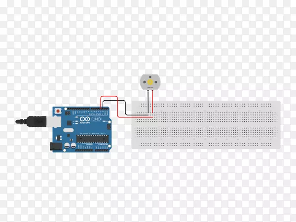 电子电路Arduino电气网络继电器Autodesk 123D-直流电动机