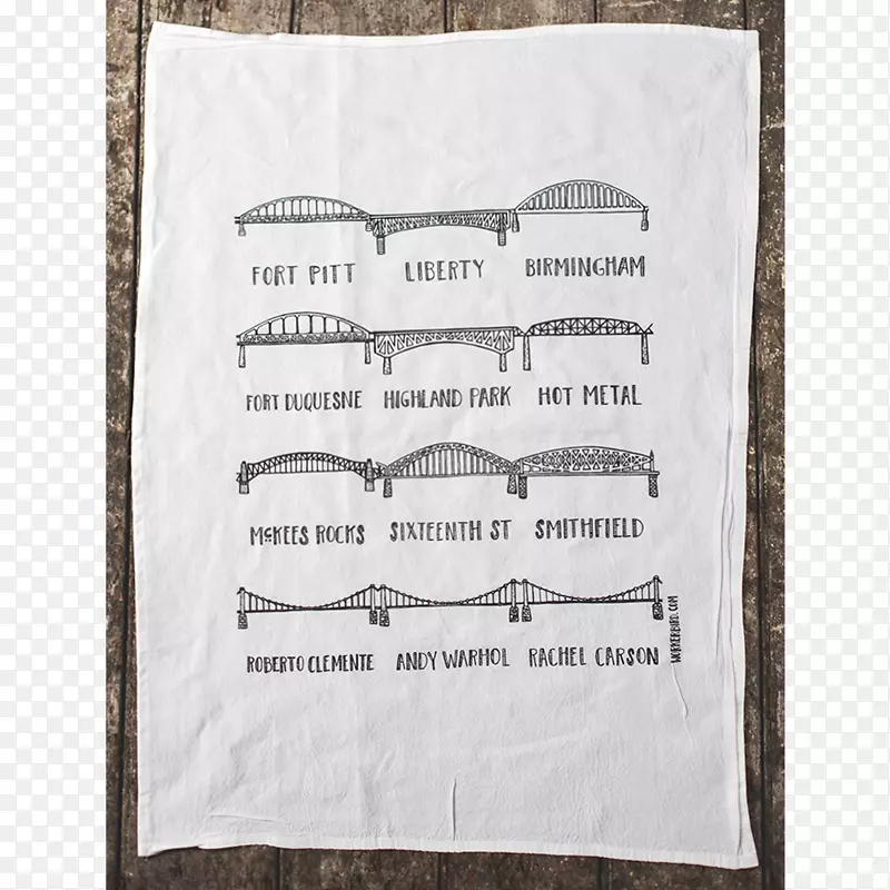 爱，匹兹堡桥纸印刷匹兹堡企鹅-厨房毛巾