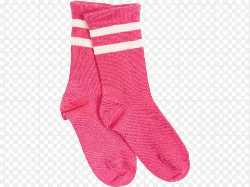 袜子手套迷你罗迪尼羊毛鞋-条纹粉红色