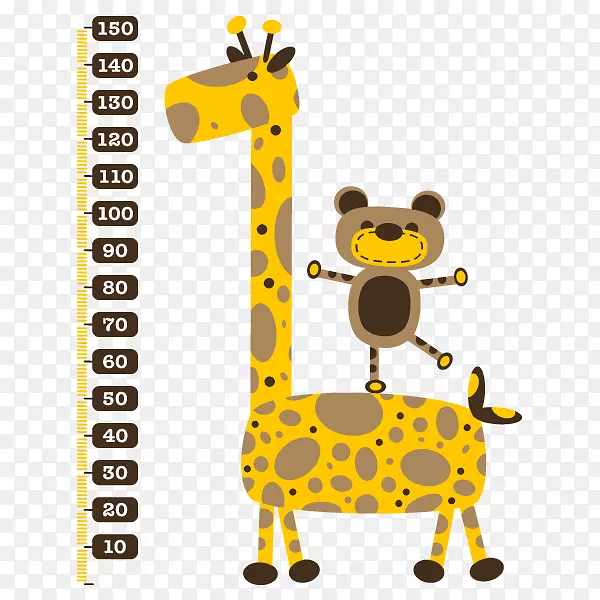 人类身高儿童北方长颈鹿身高测量仪测量高度
