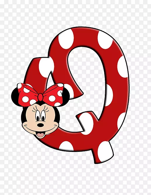 米妮鼠标字母表字母剪辑艺术-米妮鼠标