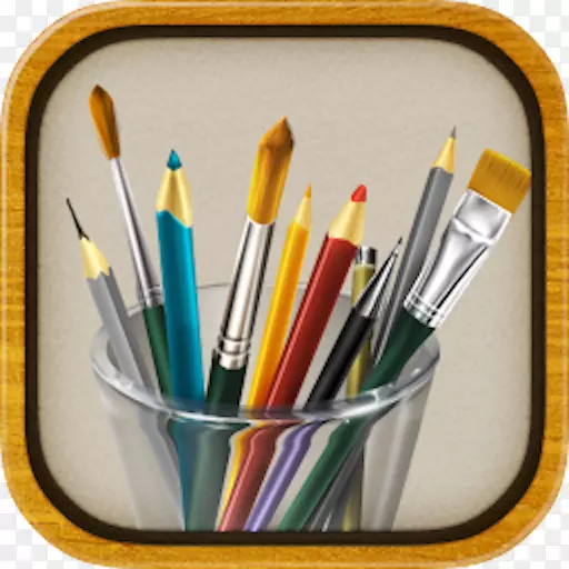 绘画画笔Corel画家-苹果素描