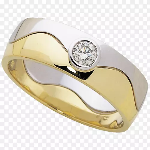 设计钻石珠宝商结婚戒指金戒指