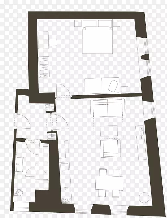 建筑房屋平面图-WC平面图